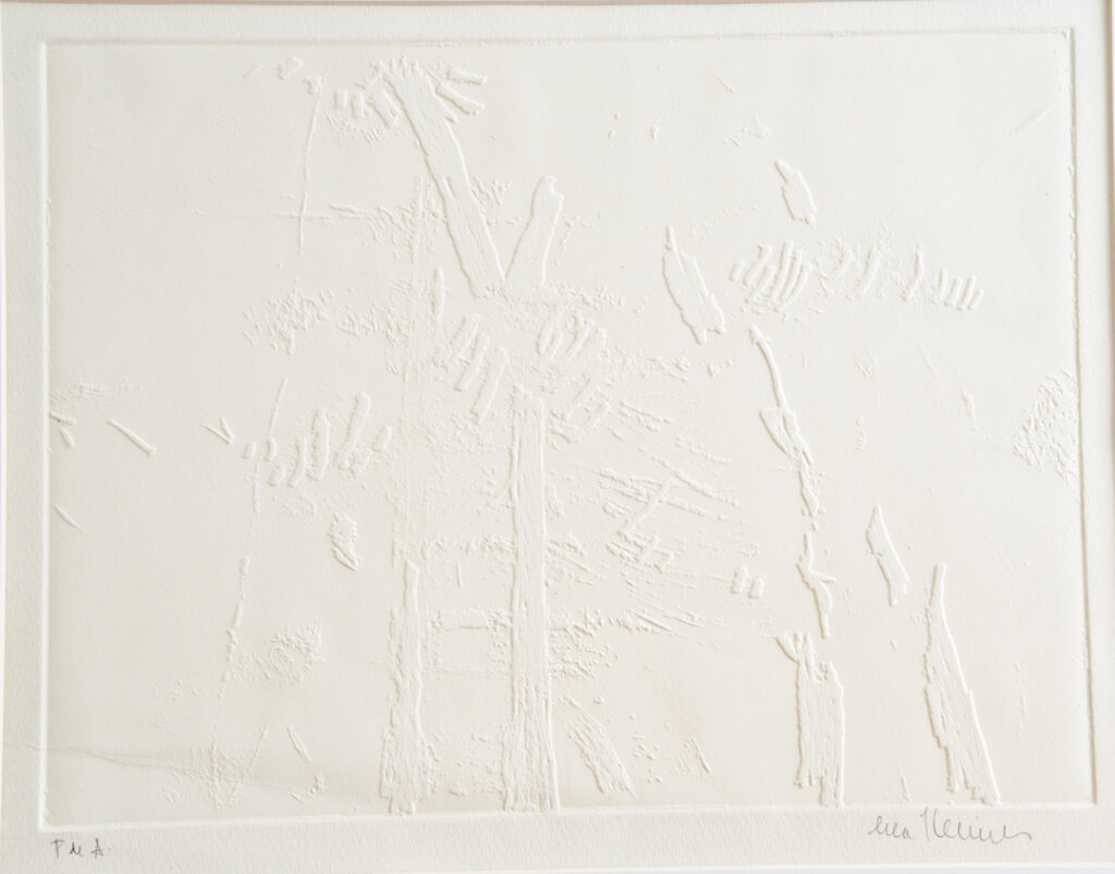Grabado en blanco blanco recort