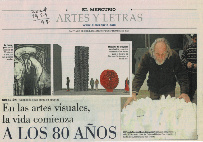 Prensa 2020 27 sept el mercurio en las artes visuales la vida comienza a los 80 años página 1